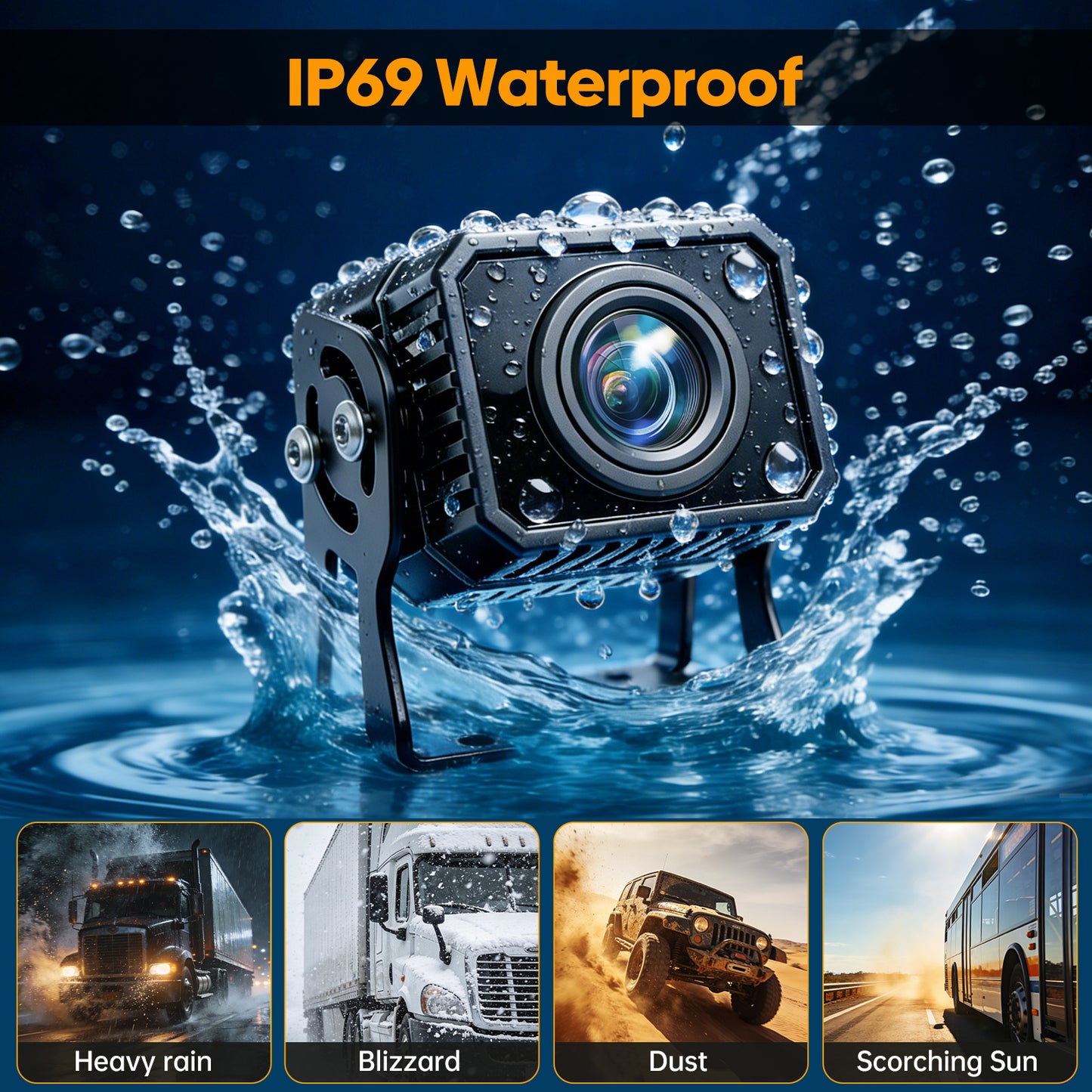 Magnetic Solar Wireless Backup Camera