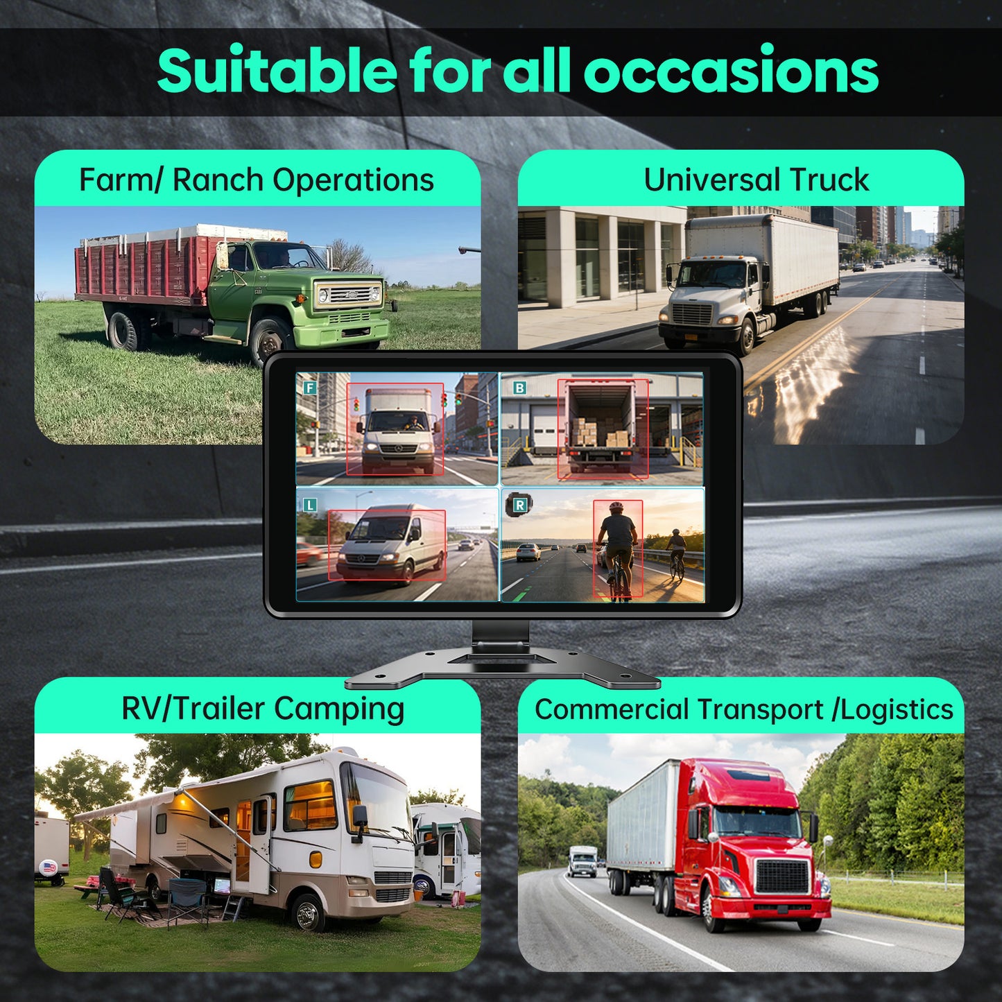 Magnetic Solar Wireless Backup Camera