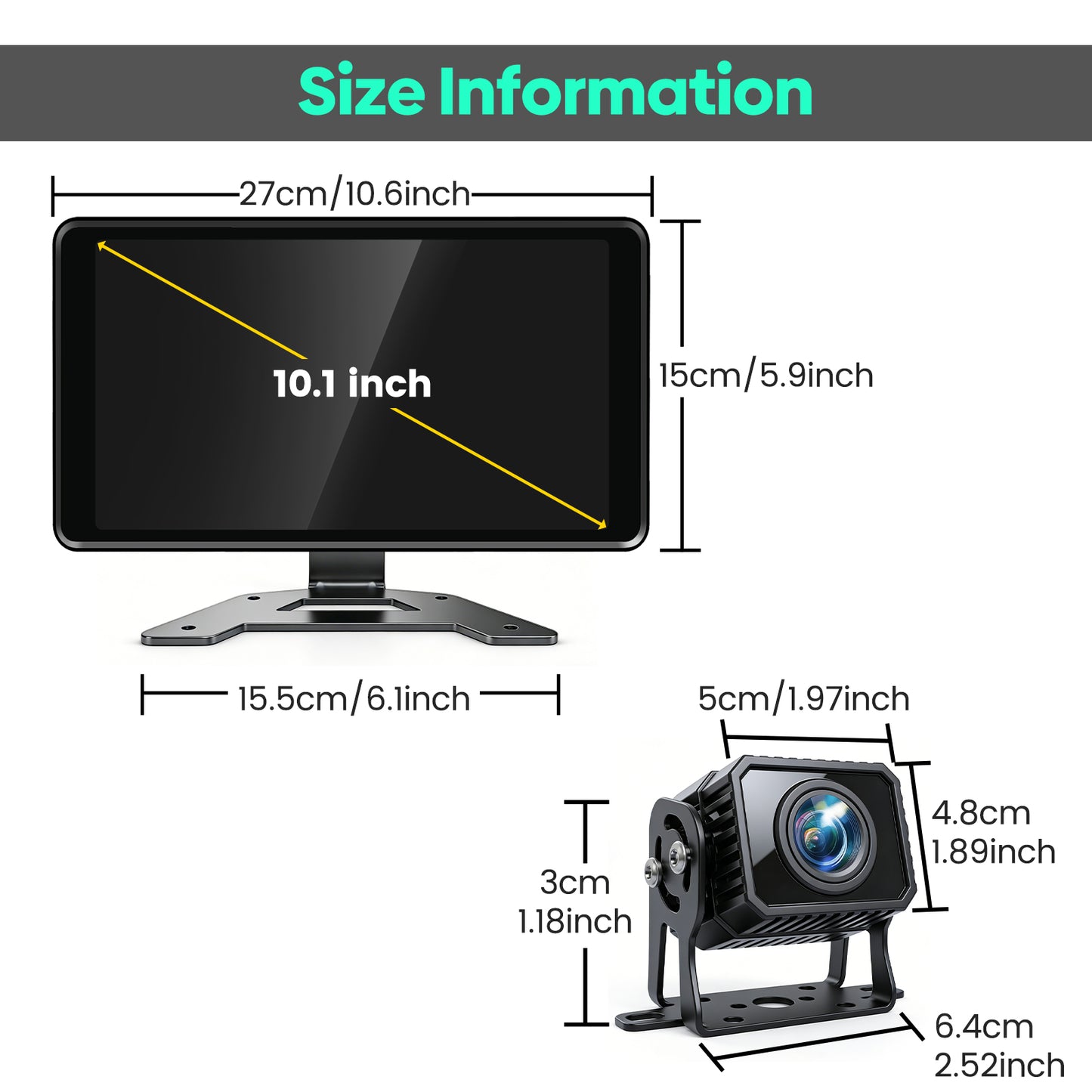 Magnetic Solar Wireless Backup Camera